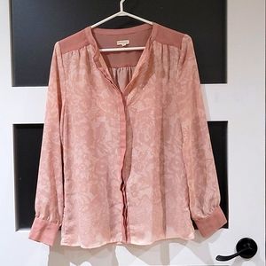 Blush Patterned Blouse